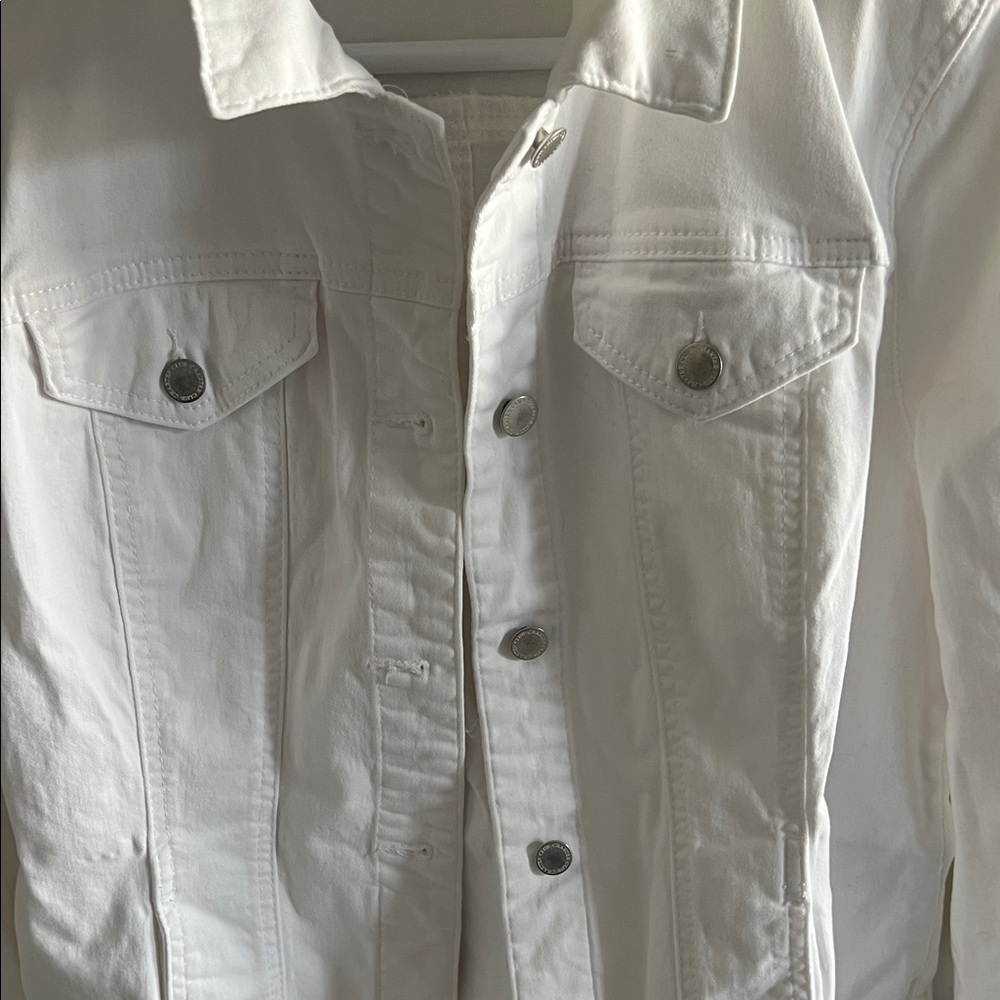 Charter Club Crisp White Jean Jacket - Picture 3 of 5
